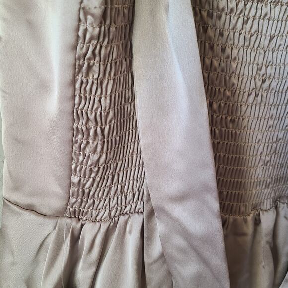 Show‎ Me Your MuMu Womens Claire Midi Dress L Ring Satin Luxe Bridesmaids NEW - Picture 7 of 11